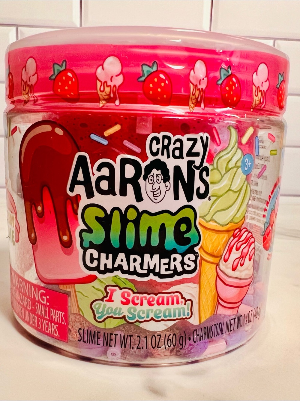 Crazy 8 Pink Slime Charmers Ice Cream Tub